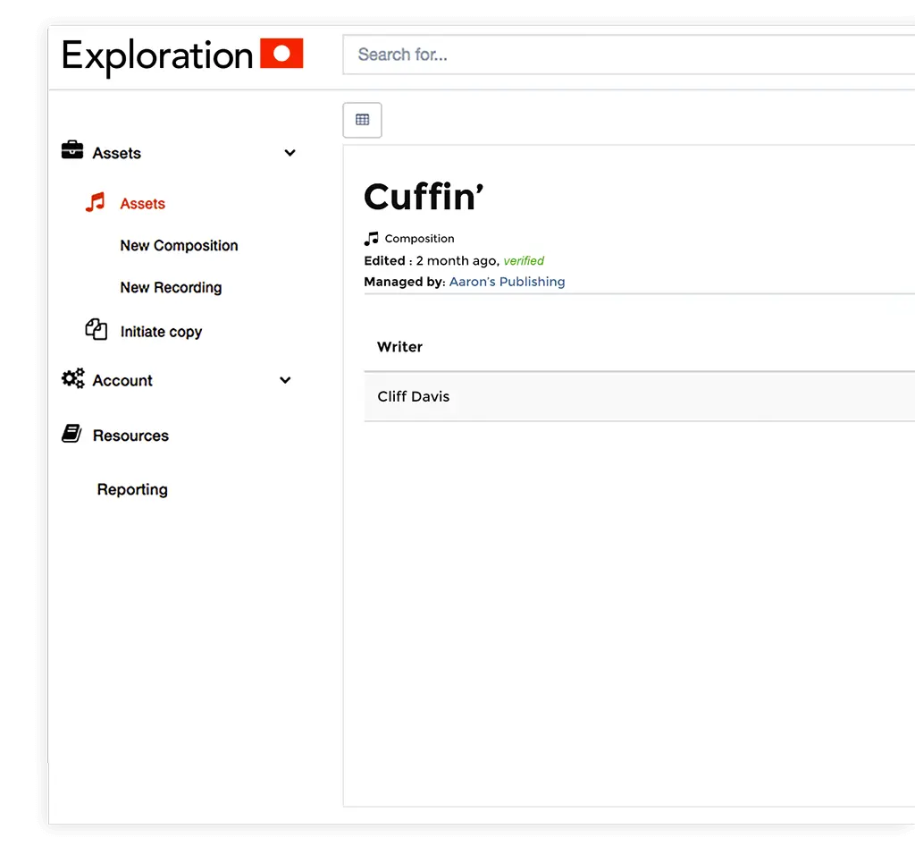 Exploration Data Screenshot