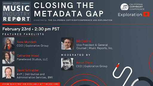 The California Copyright Conference and Exploration Group Present: Closing the Metadata Gap - Webinar
